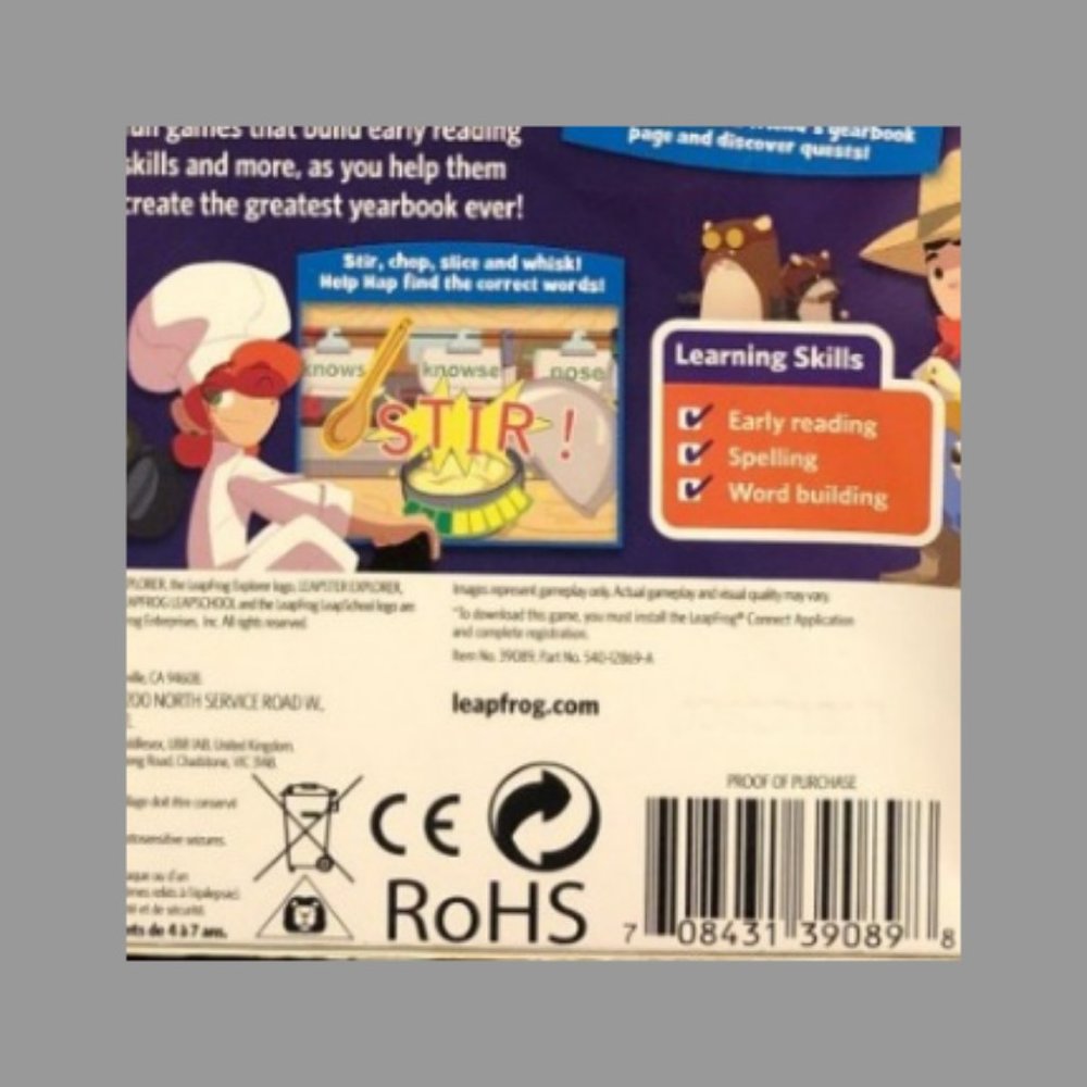 🎉HP LeapSchool Reading Learning Game LeapPad Tablets, LeapsterGS Explorer - Picture 5 of 11
